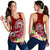 Samoa Women's Racerback Tank - Turtle Plumeria (Red) - Polynesian Pride