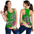 Polynesian Women's Racerback Tank - Turtle Plumeria Green Color - Polynesian Pride