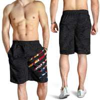 French Polynesia All Over Print Men's Shorts - Scratch Style - Polynesian Pride