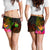 New Caledonia Polynesian Women's Shorts - Hibiscus and Banana Leaves - Polynesian Pride