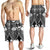 Guam Polynesian Men's Shorts - Guam White Seal with Polynesian Tattoo Ver 01 White - Polynesian Pride