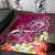 Samoa Area Rug - Turtle Plumeria (Pink) - Polynesian Pride