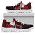 Marshall Islands Polynesian Custom Personalised Sneakers - Coat Of Arm With Hibiscus - Polynesian Pride