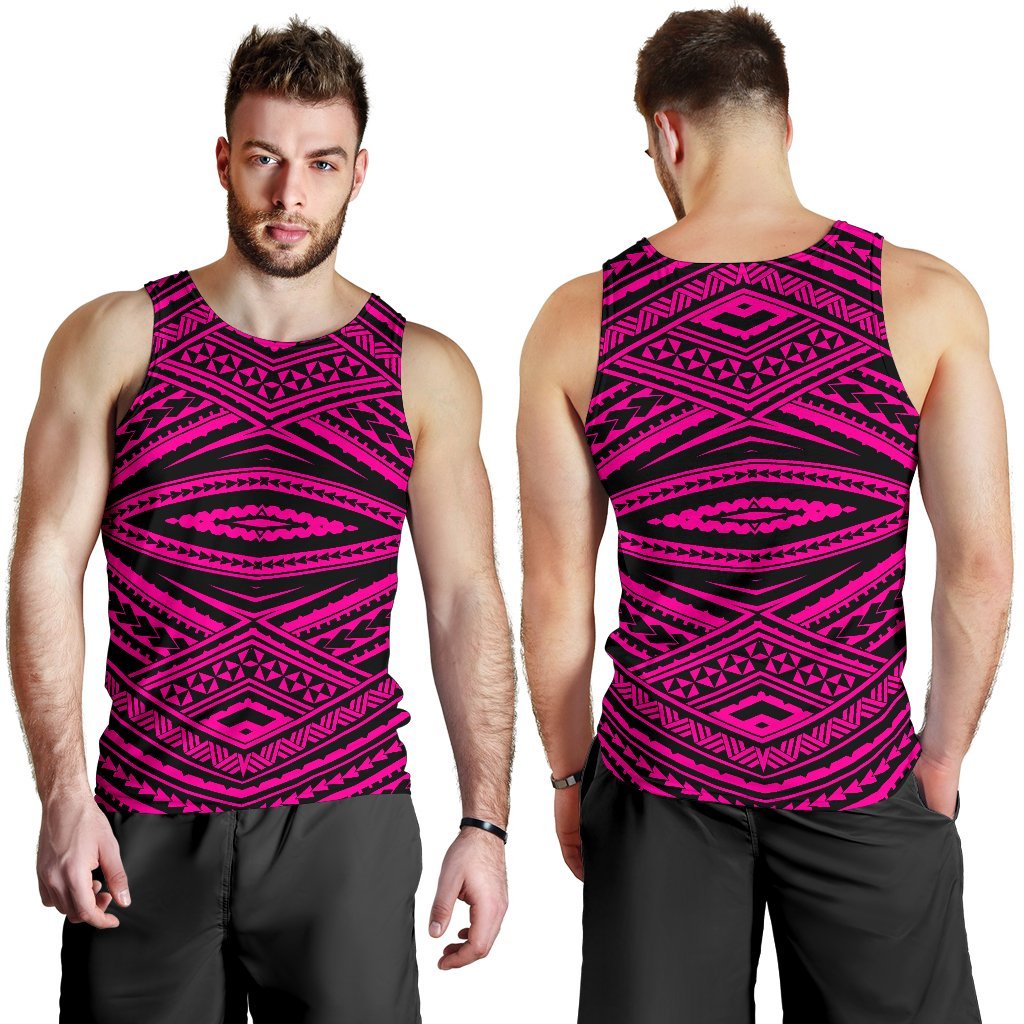 Polynesian Tatau Pink Hawaii Men's Tank Top - Polynesian Pride