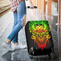 Samoa Polynesian Luggage Covers - Tattoo Pattern With Seal - Polynesian Pride