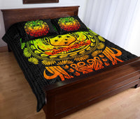 Samoa Polynesian Quilt Bed Set - Tattoo Pattern With Seal - Polynesian Pride