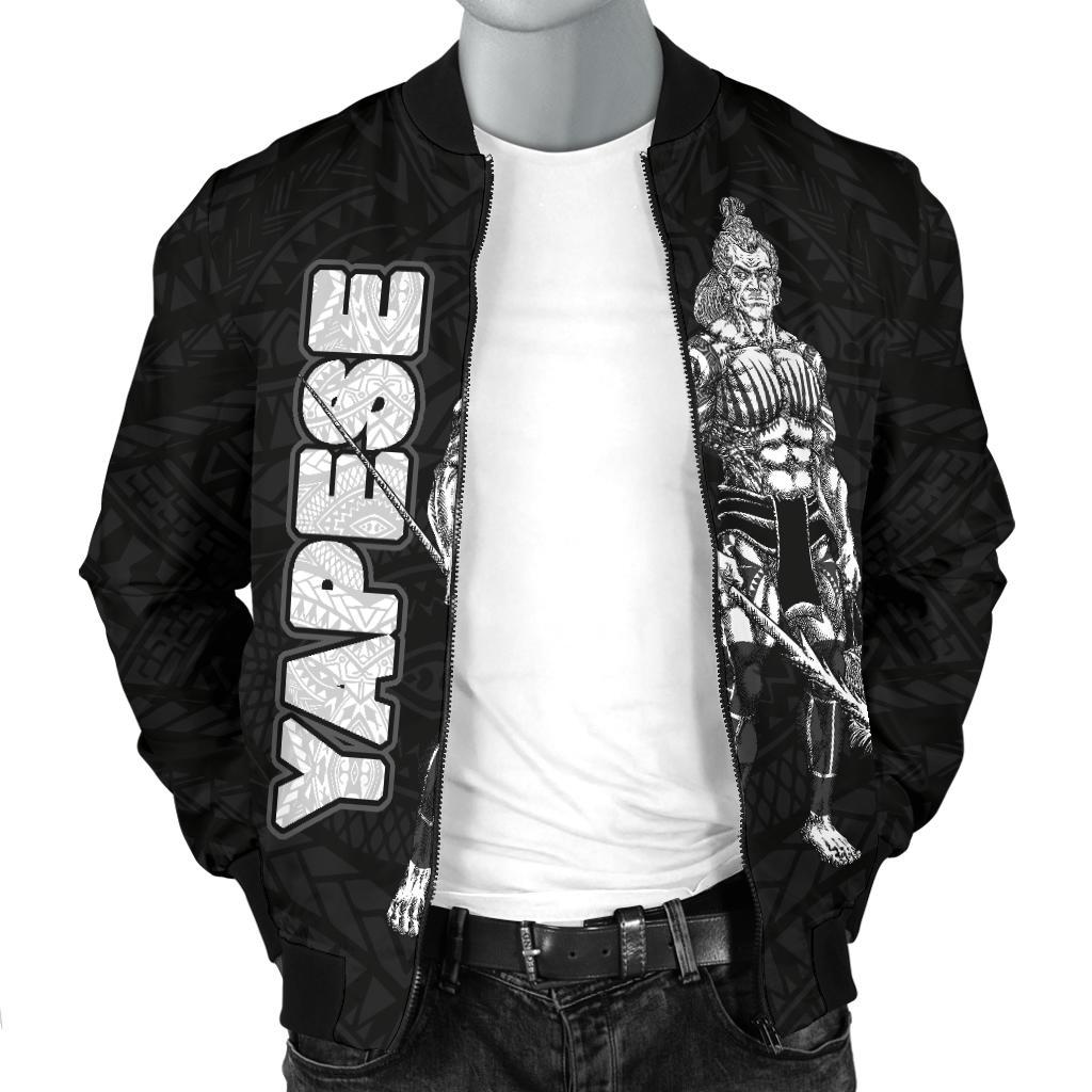 Yap Polynesian Men's Bomber Jacket - Micronesia Yapese Warrior - Polynesian Pride