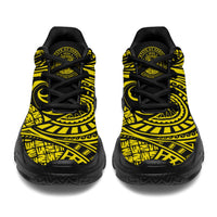 Hawaii White Chunky Sneakers Yellow - Circle Style - Polynesian Pride