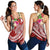 YAP Polynesian Women's Racerback Tank - Summer Plumeria (Red) - Polynesian Pride