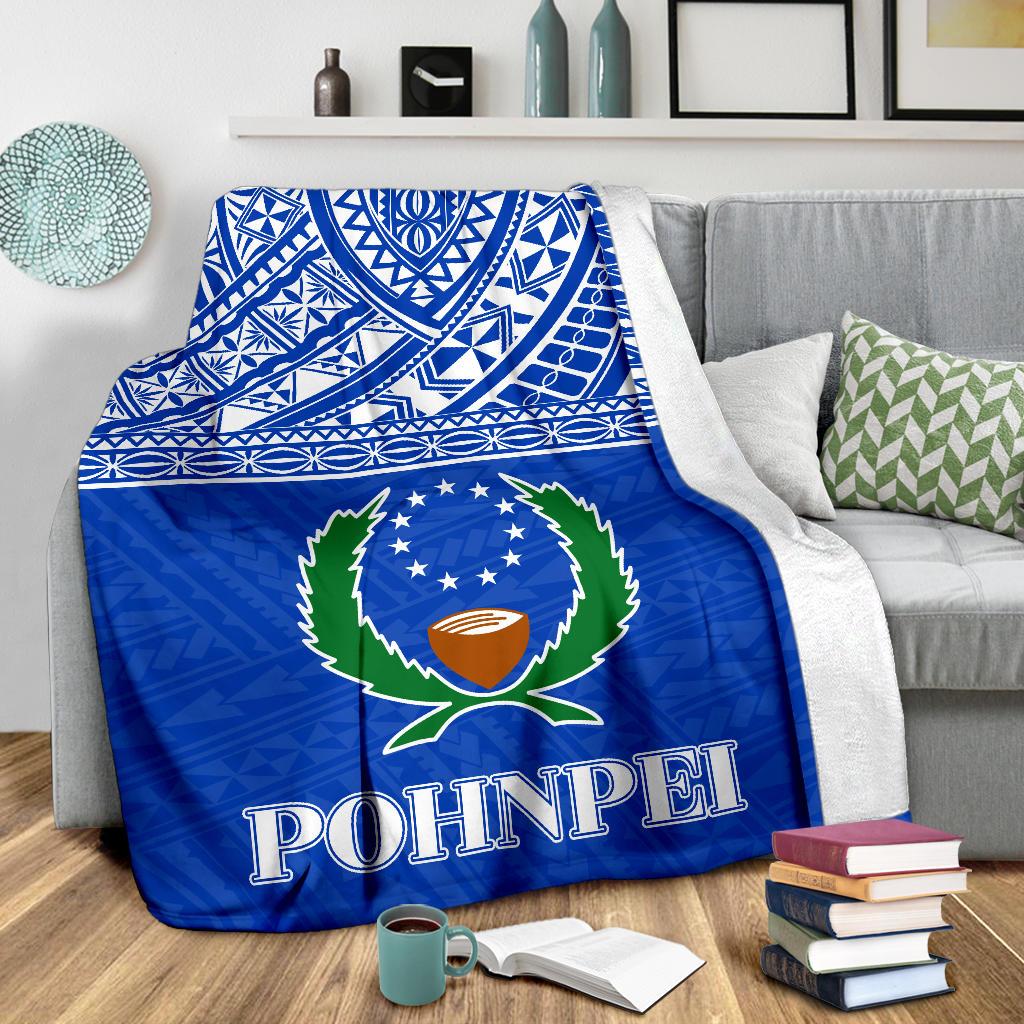 Pohnpei Premium Blanket - Micronesian Blue Version - Polynesian Pride