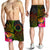 Cook Islands Polynesian Men's Shorts - Hibiscus and Banana Leaves - Polynesian Pride