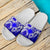 Marshall Islands Sandals - Tribal Jungle Pattern Blue - Polynesian Pride