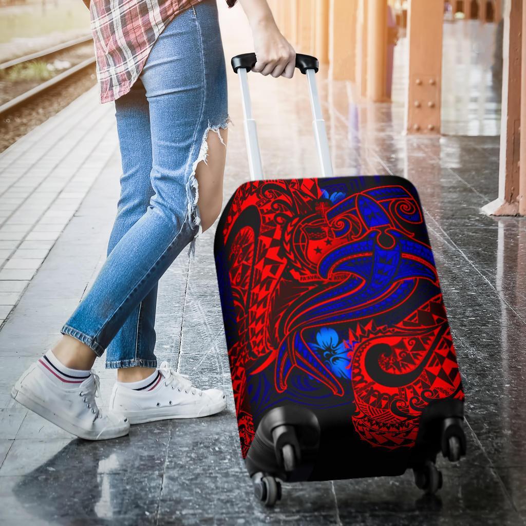 Samoa Luggage Covers - Blue Shark Polynesian Tattoo - Polynesian Pride