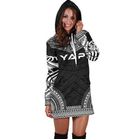 Yap Women's Hoodie Dress - Polynesian Black Chief - Polynesian Pride