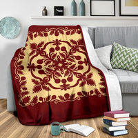Hawaiian Quilt Royal Premium Blanket - Polynesian Pride