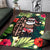 Hawaii Santa Claus Surf Christmas Pattern Area Rug - AH - Polynesian Pride