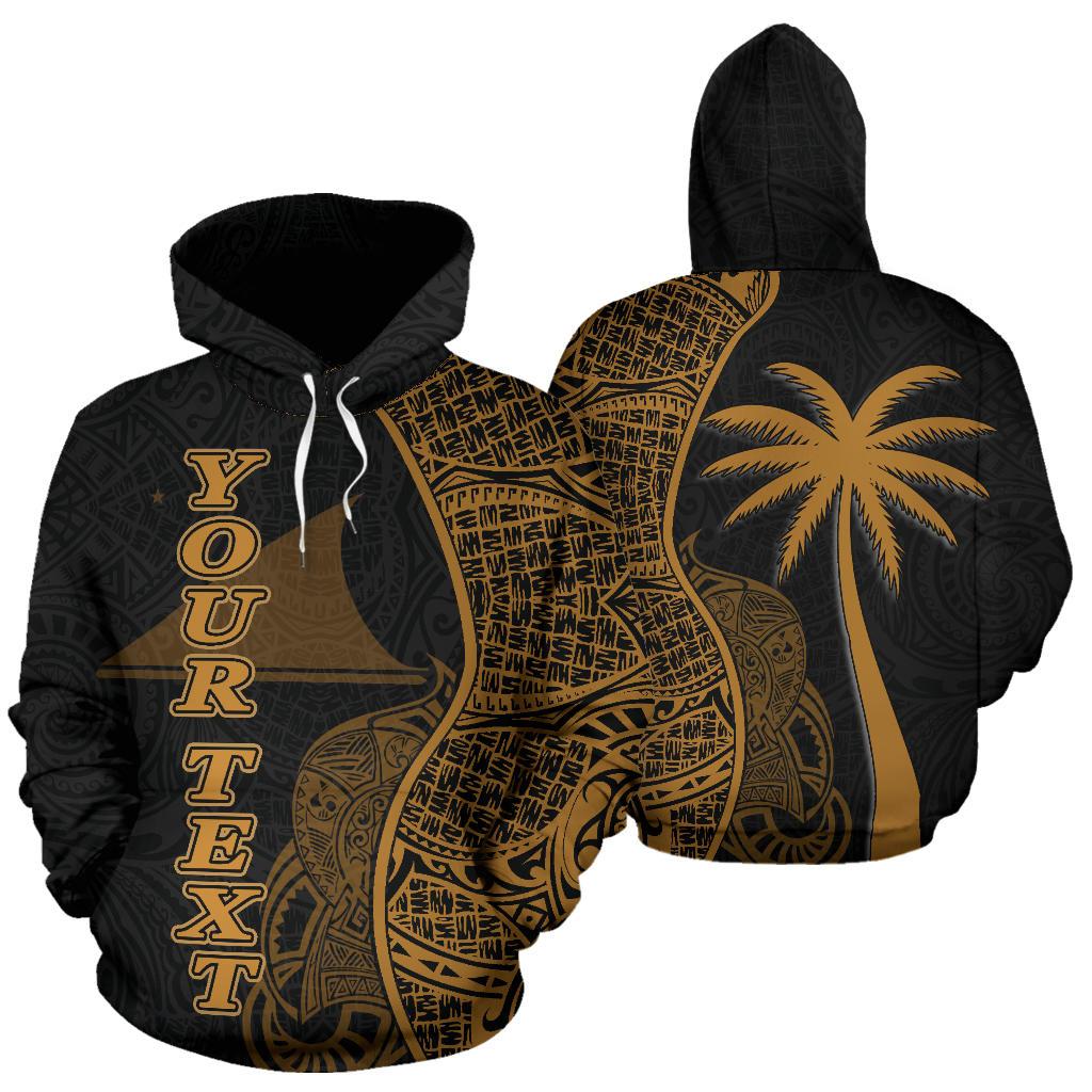 Tokelau Polynesian Custom Hoodie Coconut Gold Unisex Gold - Polynesian Pride