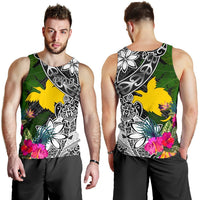 Papua New Guinea Men Tank Top - Turtle Plumeria Banana Leaf - Polynesian Pride