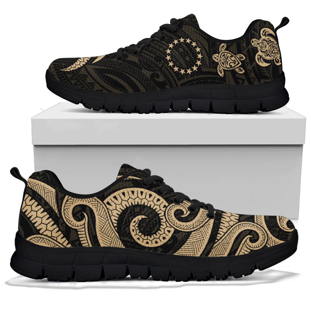Cook Islands Sneakers - Gold Tentacle Turtle - Polynesian Pride