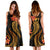 Polynesian Hawaii Midi Dress - Gold Plumeria - Polynesian Pride