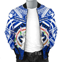 Northern Mariana Islands Rugby Men Bomber Jacket Spirit - CNMI - Polynesian Pride