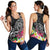 American Samoa Polynesian Women's Racerback Tank - Turtle Plumeria (Black) Black - Polynesian Pride