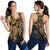 American Samoa Polynesian Women's Racerback Tank - Gold Turtle - Polynesian Pride