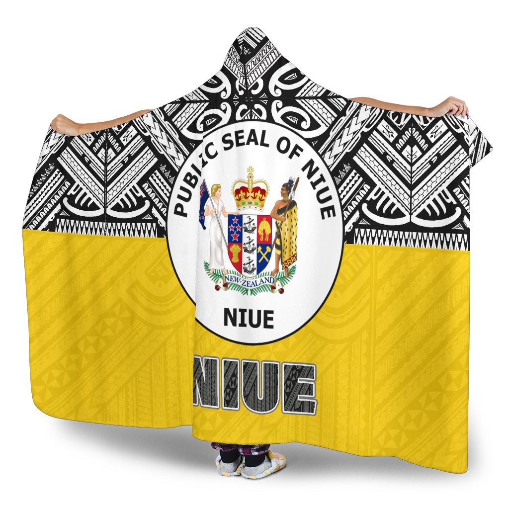 Niue Hooded Blanket - Polynesian Design - Polynesian Pride