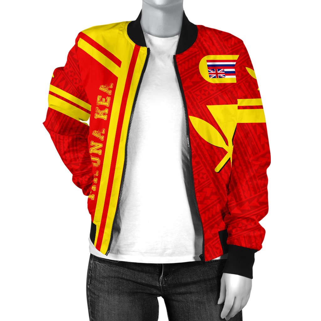 Kanaka Polynesian Mauna Kea Women's Bomber Jacket - Morale Style - Polynesian Pride