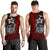 Chuuk Micronesia Men's Tank Top Red - Turtle With Hook Red - Polynesian Pride