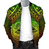 Polynesian American Samoa Personalised Men's Bomber Jacket - Reggae Vintage Polynesian Patterns - Polynesian Pride