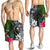 Chuuk Men Shorts - Turtle Plumeria Banana Leaf - Polynesian Pride