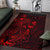 Chuuk Area Rugs Turtle Hibiscus Red - Polynesian Pride