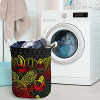 Guam Laundry Basket - Polynesian Turtle Hibiscus Reggae - Polynesian Pride