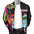 Guam Men's Bomber Jacket - Hibiscus Polynesian Pattern - Polynesian Pride