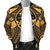 Guam Polynesian Men's Bomber Jacket - Guam Gold Seal with Polynesian Tattoo - Polynesian Pride