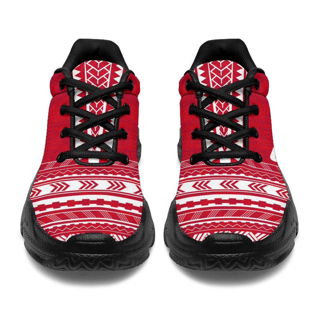 Samoa Chunky Sneakers - Polynesian Chief Flag Version - Polynesian Pride
