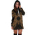 Marshall Islands Polynesian Hoodie Dress Map Gold - Polynesian Pride