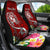 Tonga Custom Personalised Car Seat Covers - Turtle Plumeria (Red) Universal Fit Red - Polynesian Pride