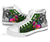 Chuuk High Top Shoes - Turtle Plumeria Banana Leaf - Polynesian Pride