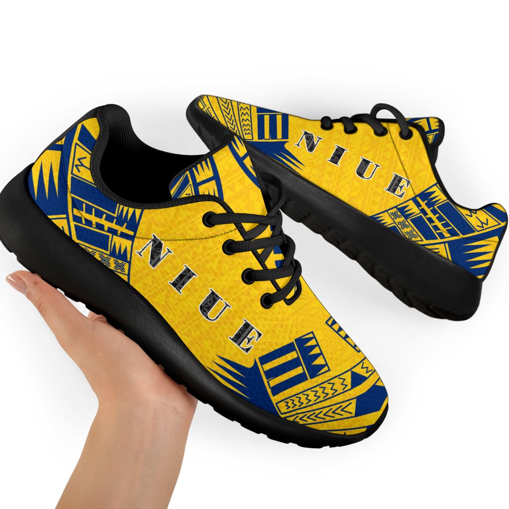 Niue Sport Sneakers - Polynesian Tattoo Flag - Polynesian Pride