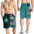 Federated States of Micronesia Men's Shorts Turquoise - Turtle With Hook Turquoise - Polynesian Pride