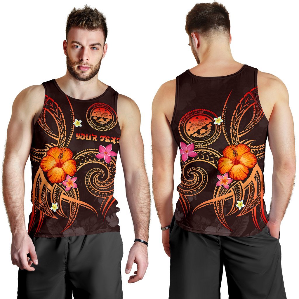 Federated States of Micronesia Polynesian Personalised Men's Tank Top - Legend of FSM (Red) - Polynesian Pride