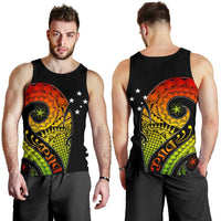 Papua New Guinea Men's Tank Top - PNG Bird And Polynesian Decorative Pattern - Polynesian Pride