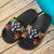 Kosrae Slide Sandals - Polynesian Hibiscus Pattern - Polynesian Pride