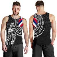 Hawaii King Flag Polynesian Men's Tank Top - Tity Style Black - Polynesian Pride