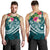 The Philippines Men's Tank Top - Summer Plumeria (Turquoise) - Polynesian Pride