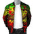 Fiji Men's Bomber Jacket - Reggae Shark Polynesian Tattoo - Polynesian Pride