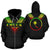 Chuuk All Over Zip up Hoodie Reggae Color Sailor Style Unisex Black - Polynesian Pride