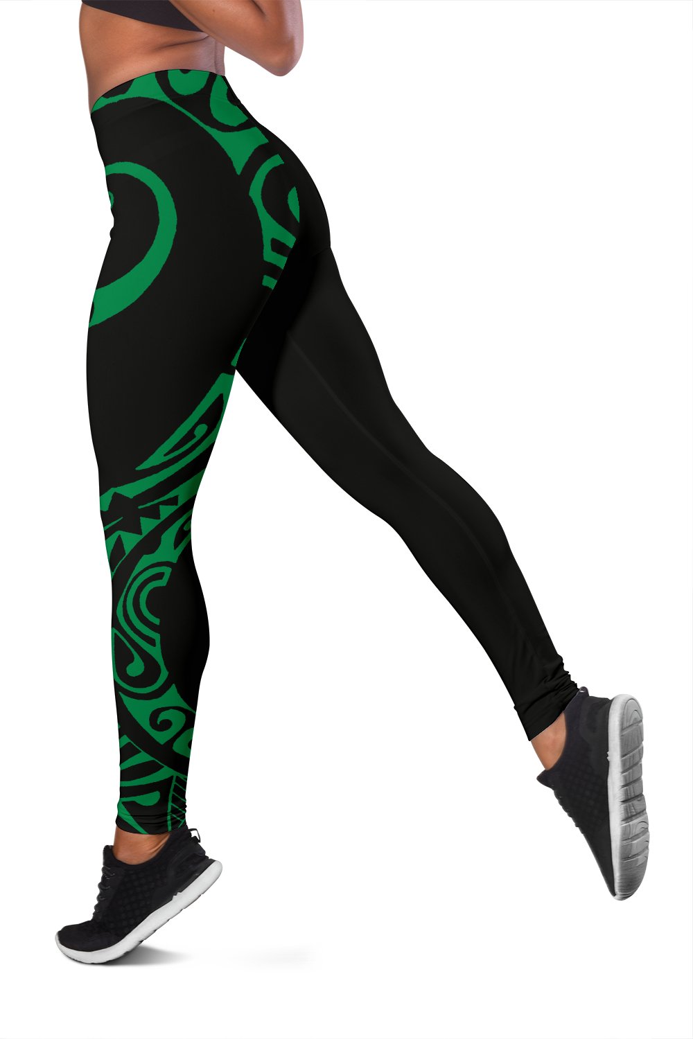 Green Polynesian Tribal Women's Leggings - Polynesian Pride
